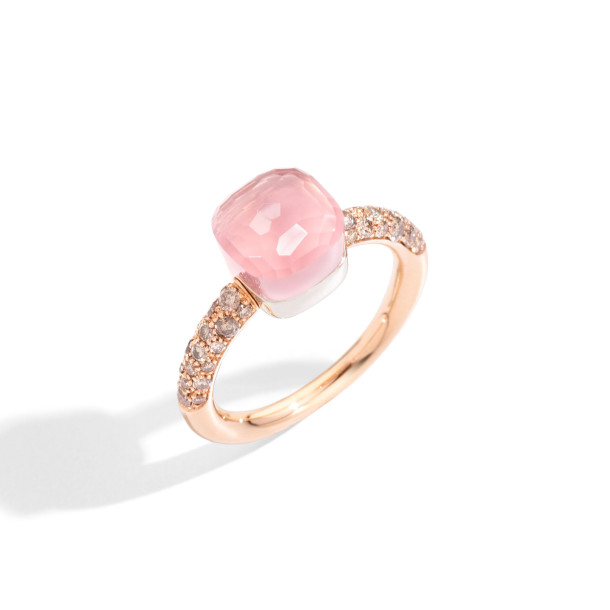         Roségold, Ringe, Pomellato Nudo Rosenquarz kleiner Ring