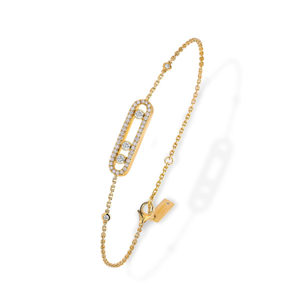         Gelbgold, Armschmuck, Messika Move Classique Baby Pavé Armband