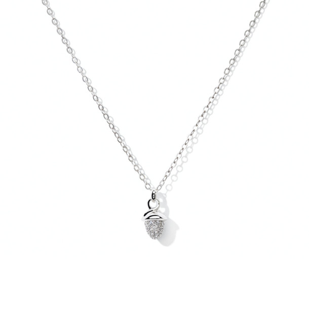         Weißgold, Halsschmuck, Tamara Comolli myMIKADO Halskette mit Diamant-Pavé