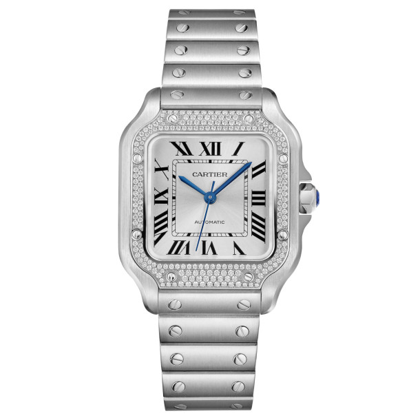         Damen- und Herrenuhr, Automatik, Cartier Santos de Cartier