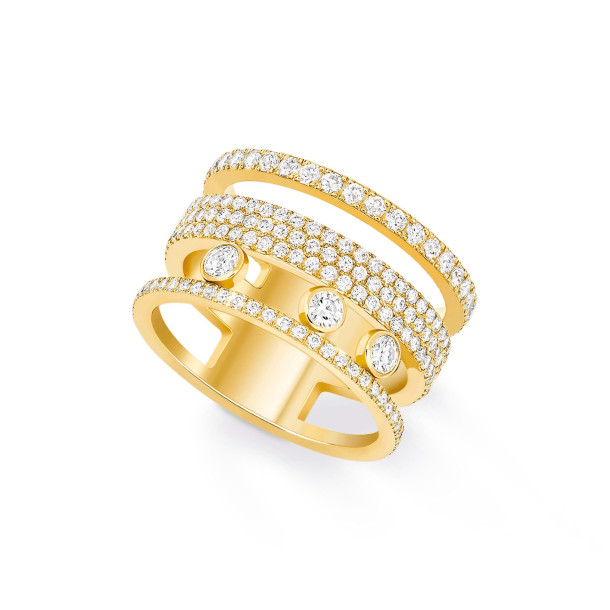         Gelbgold, Ringe, Messika Move Romane GM Pavé Ring