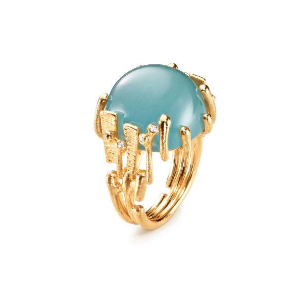         Gelbgold, Ringe, Ole Lynggaard Copenhagen BoHo Ring groß