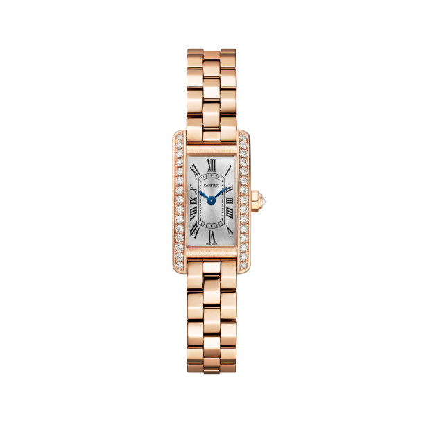         Damenuhr, Quarzwerk, Cartier Tank Américaine