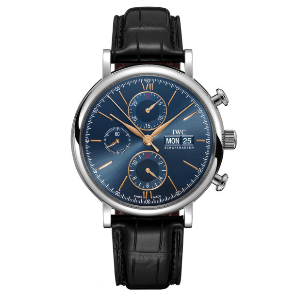         Damen- und Herrenuhr, Automatik, IWC Schaffhausen Portofino Chronograph