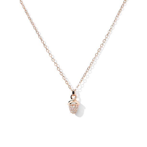         Roségold, Halsschmuck, Tamara Comolli myMIKADO Halskette mit Diamant-Pavé