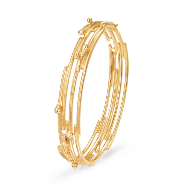         Gelbgold, Armschmuck, Ole Lynggaard Copenhagen BoHo Armreif