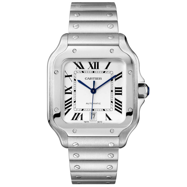         Damen- und Herrenuhr, Automatik, Cartier Santos de Cartier