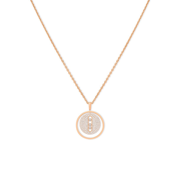         Roségold, Halsschmuck, Messika Lucky Move MM Pavé Collier