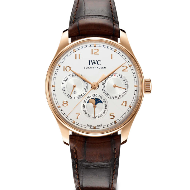         Damen- und Herrenuhr, Automatik, IWC Schaffhausen Portugieser Perpetual Calendar 42