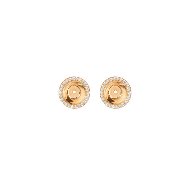         Gelbgold, Ohrringe, Ole Lynggaard Copenhagen Lotus Diamantenkranz für Ohrringe