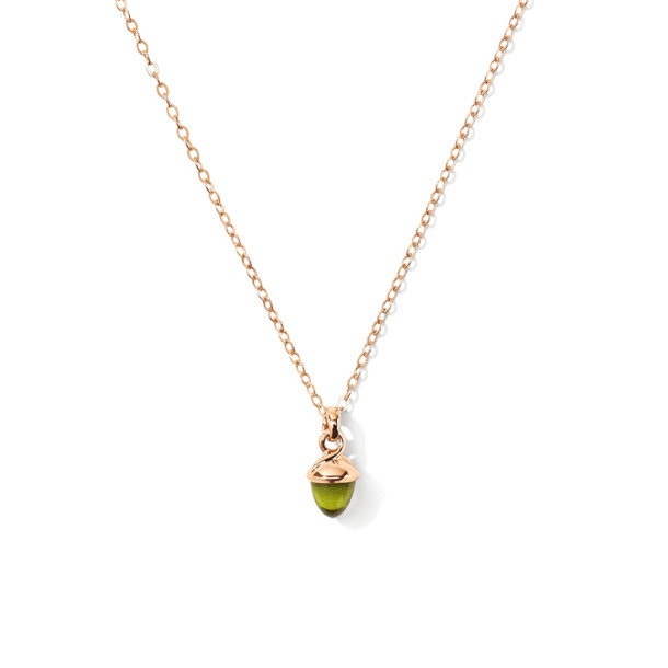         Roségold, Halsschmuck, Tamara Comolli myMIKADO Halskette mit Peridot