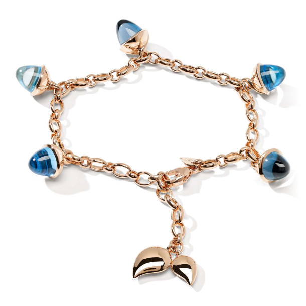         Roségold, Armschmuck, Tamara Comolli MIKADO Flamenco Charm Armband 'Sky'