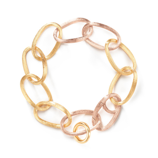         Gelbgold, Armschmuck, Ole Lynggaard Copenhagen Love Armband groß mit Anhänger