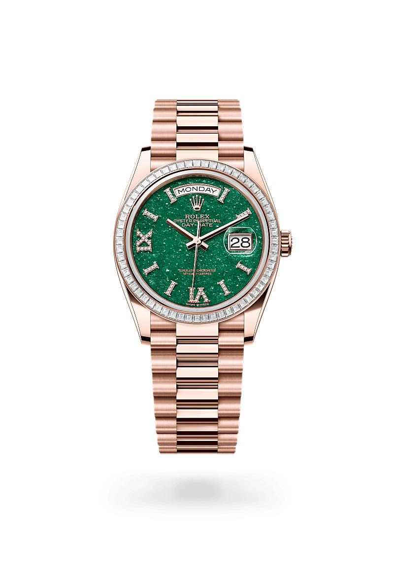 Rolex Day-Date 36 M128395TBR-0020 Herrenuhr - Oyster, 36 mm, Everose-Gold mit Diamanten 