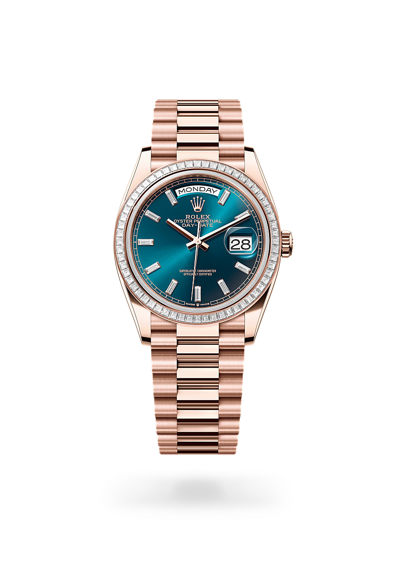Rolex Day-Date 36 M128395TBR-0032 Herrenuhr - Oyster, 36 mm, Everose-Gold mit Diamanten