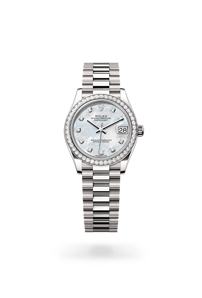 Rolex Datejust 31 M278289RBR-0005 Herrenuhr - Oyster, 31 mm, Weißgold mit Diamanten 