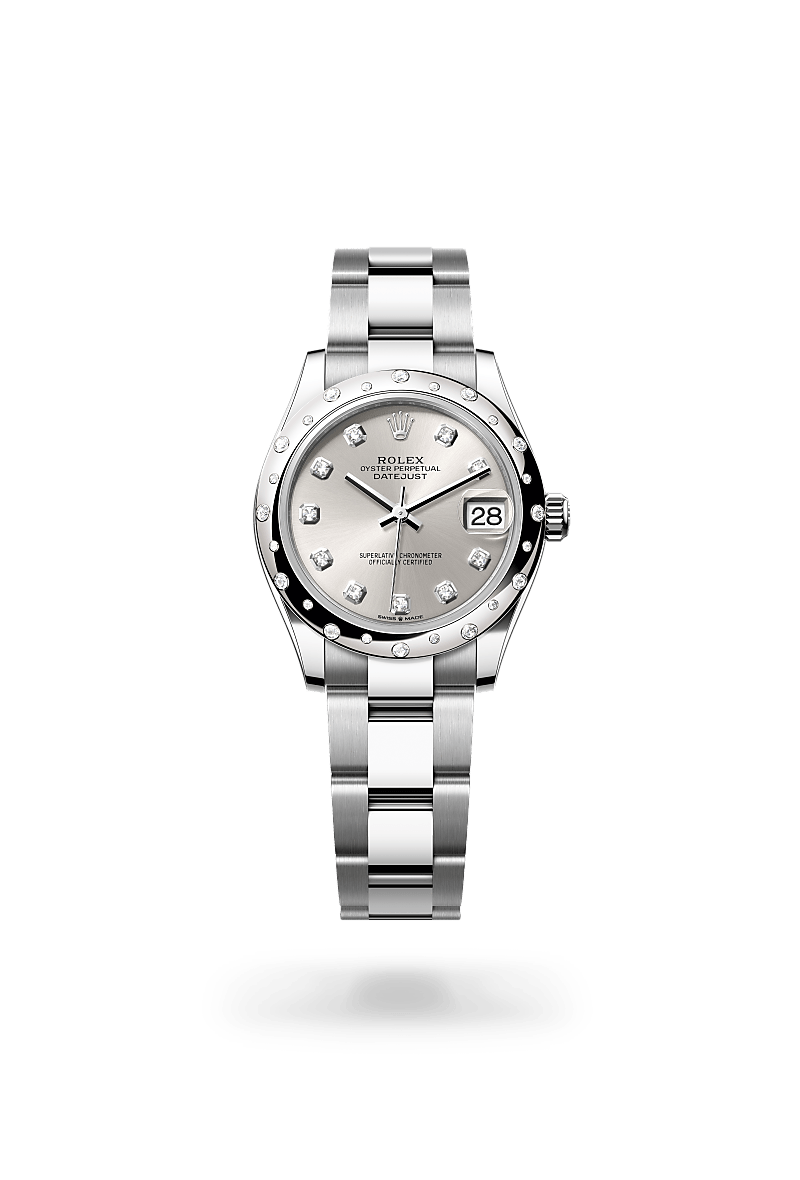 Rolex Datejust 31 M278344RBR-0031 Herrenuhr - Oyster, 31 mm, Edelstahl Oystersteel und Weißgold mit Diamanten 