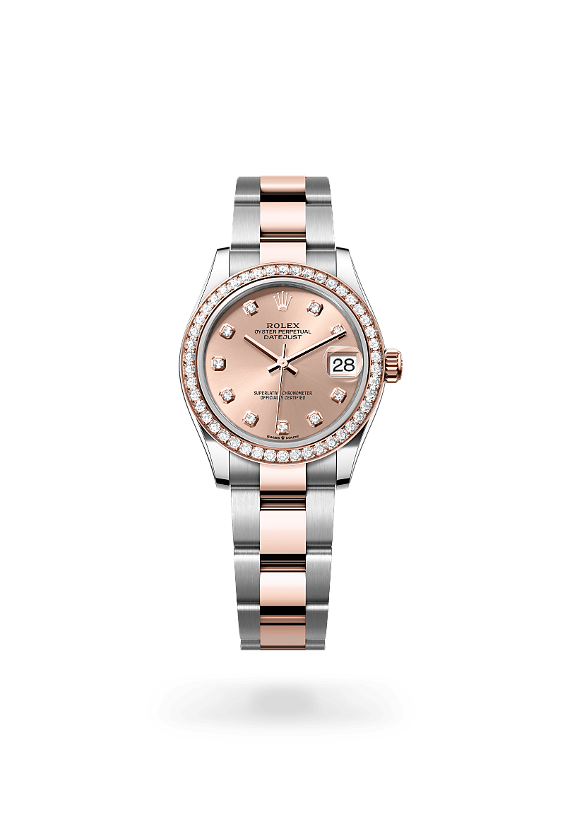 Rolex Datejust 31 M278381RBR-0023 Herrenuhr / Damenuhr - Oyster, 31 mm, Edelstahl Oystersteel und Everose-Gold mit Diamanten 