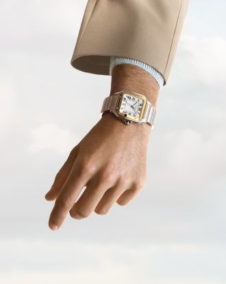 Cartier PUWA11148 WORN SANTOS GOLD STEEL 1080x1350 W2SA0009